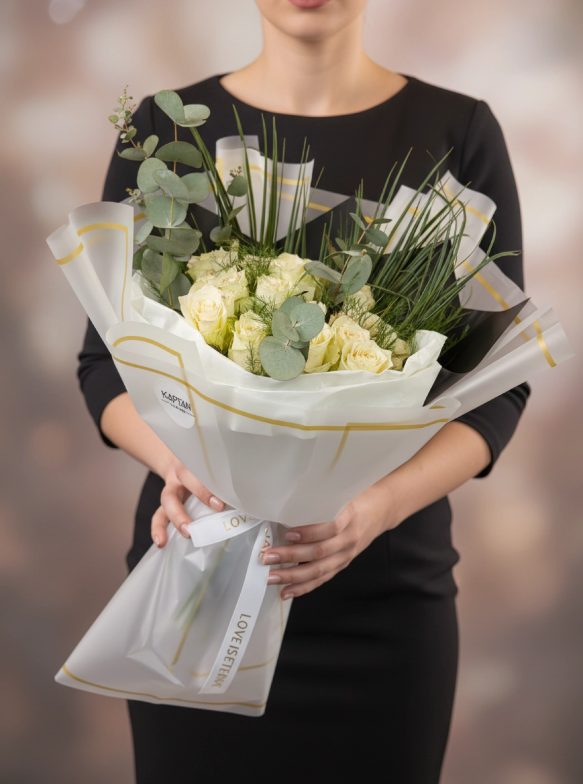 21’Li Beyaz Gül Buket