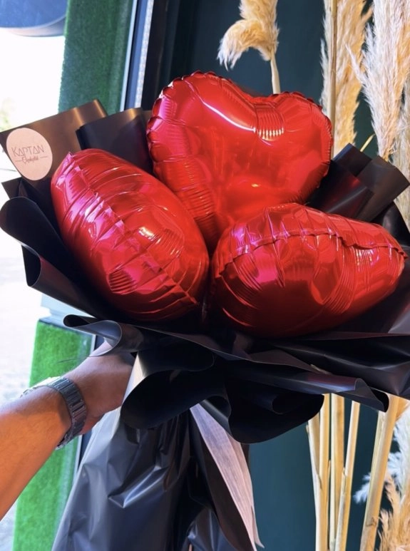 Balon Kalp Buketi