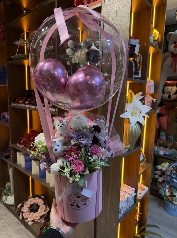 Hoşgeldin Kız Bebek Balon Tasarım