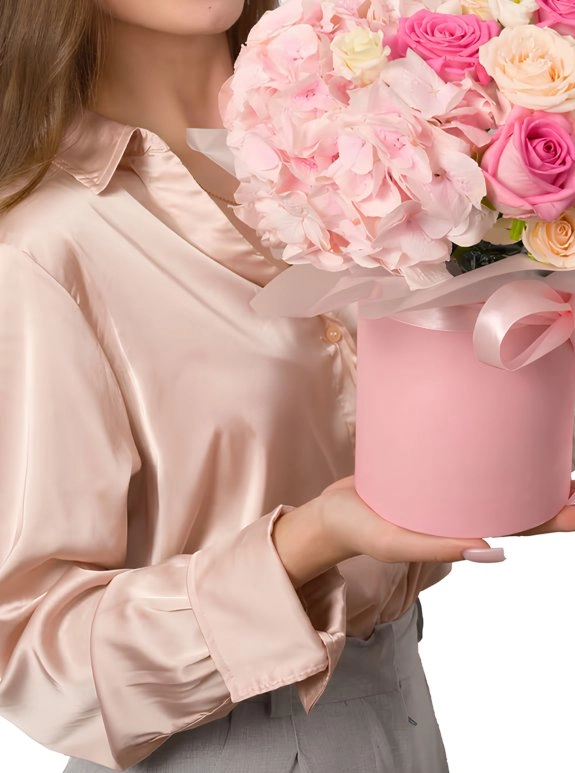 Kutuda Pembe Çiçekler