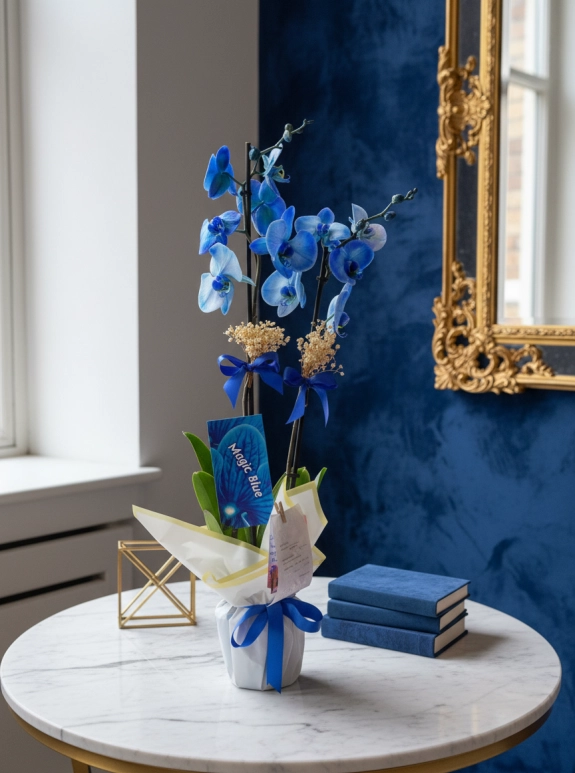 Mavi̇ Orki̇de Çi̇ft Dal