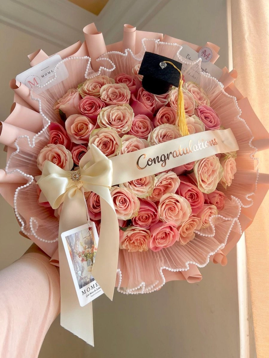 Premium Pembe Gül Buketi