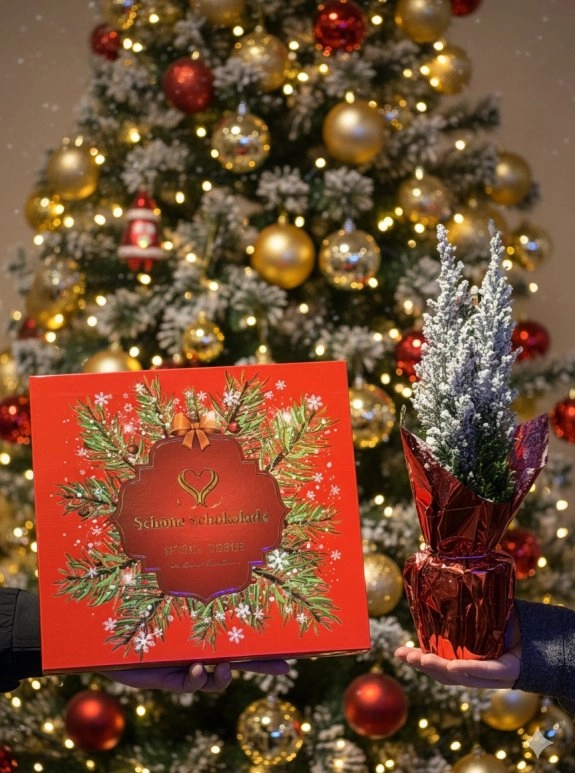 Yılbaşı Konsepti Çikolata&Çam Ağacı