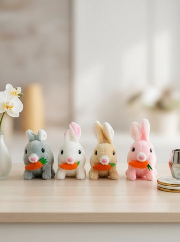 Zıplayan Peluş Tavşan