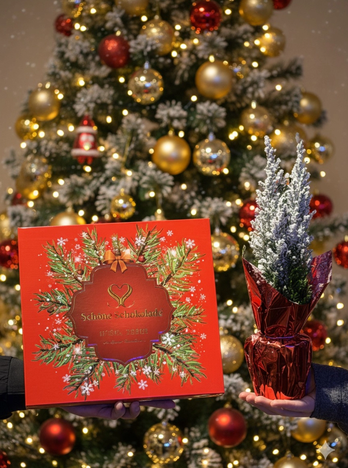 Yılbaşı Konsepti Çikolata&Çam Ağacı